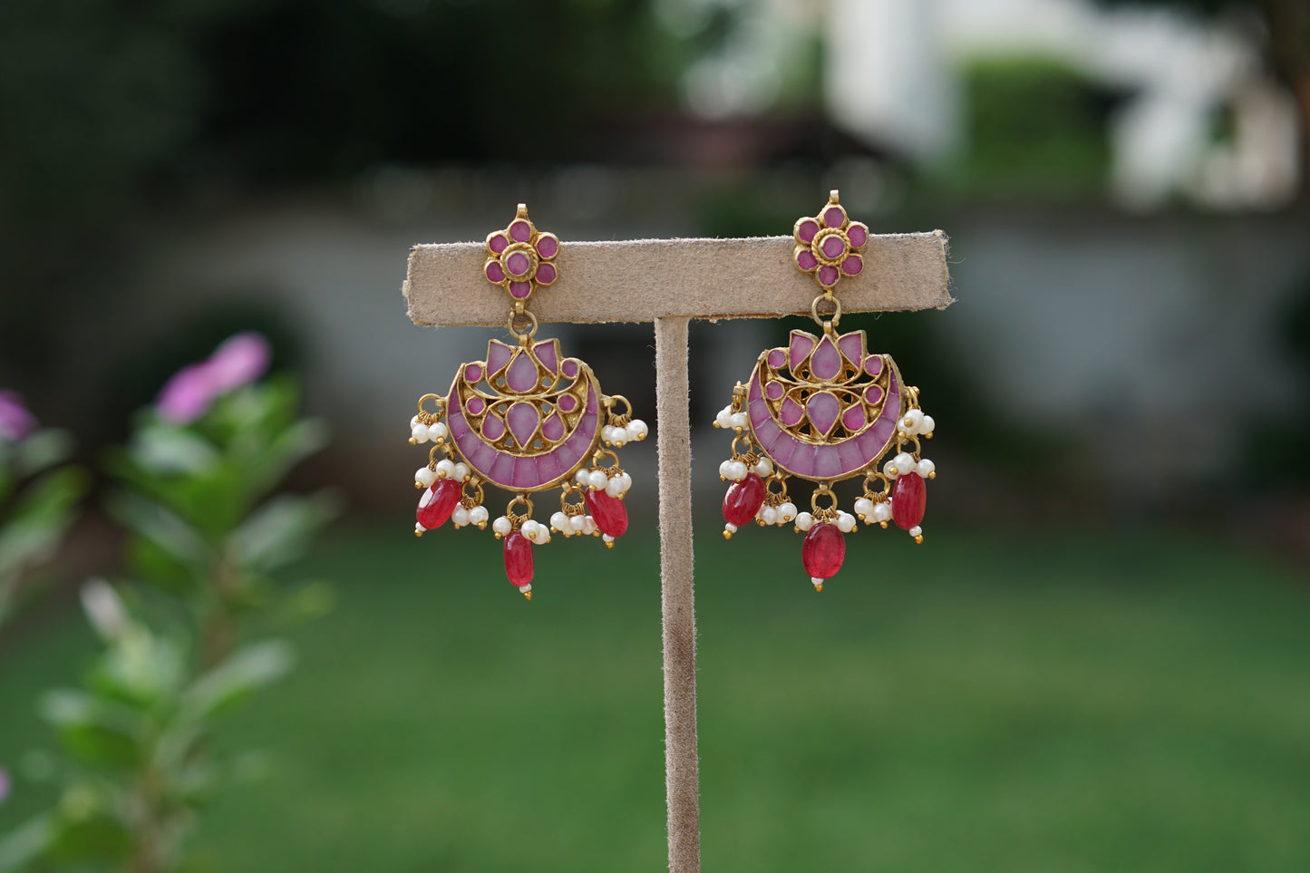 Kundan Earrings(1-5385)(A)