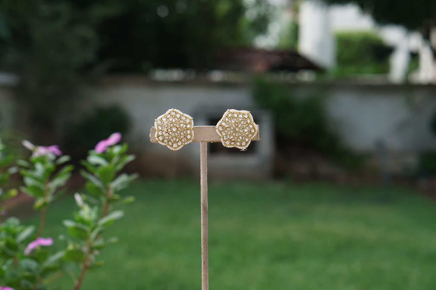 Kundan Studs(1-5386)(A)
