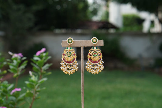 Kundan Earrings(1-5387)(A)