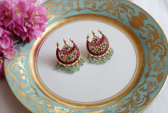 Kundan earring (1-3989)(K)(preorder)