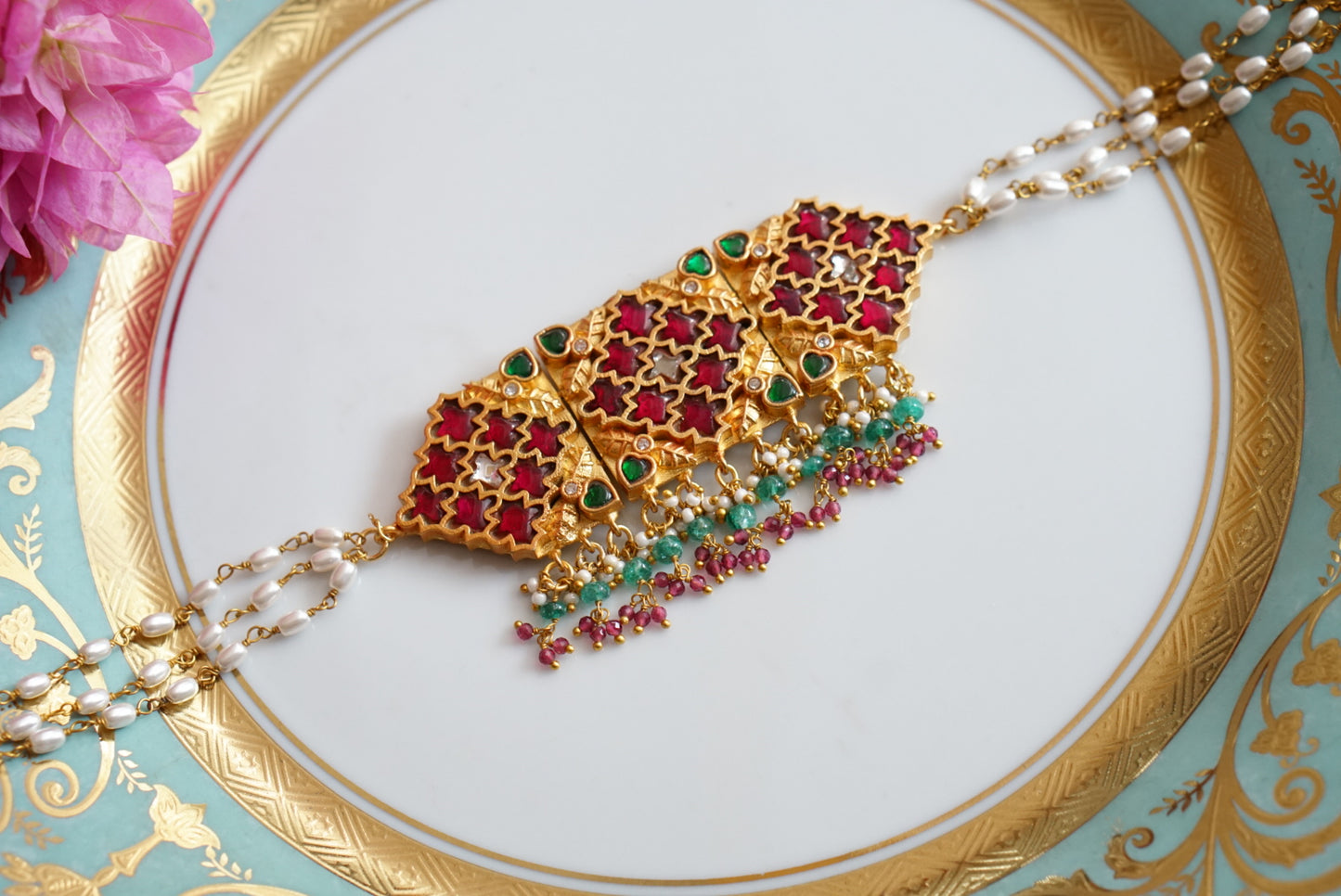 Kundan Choker (4-7673)(K)(MADE ON ORDER)