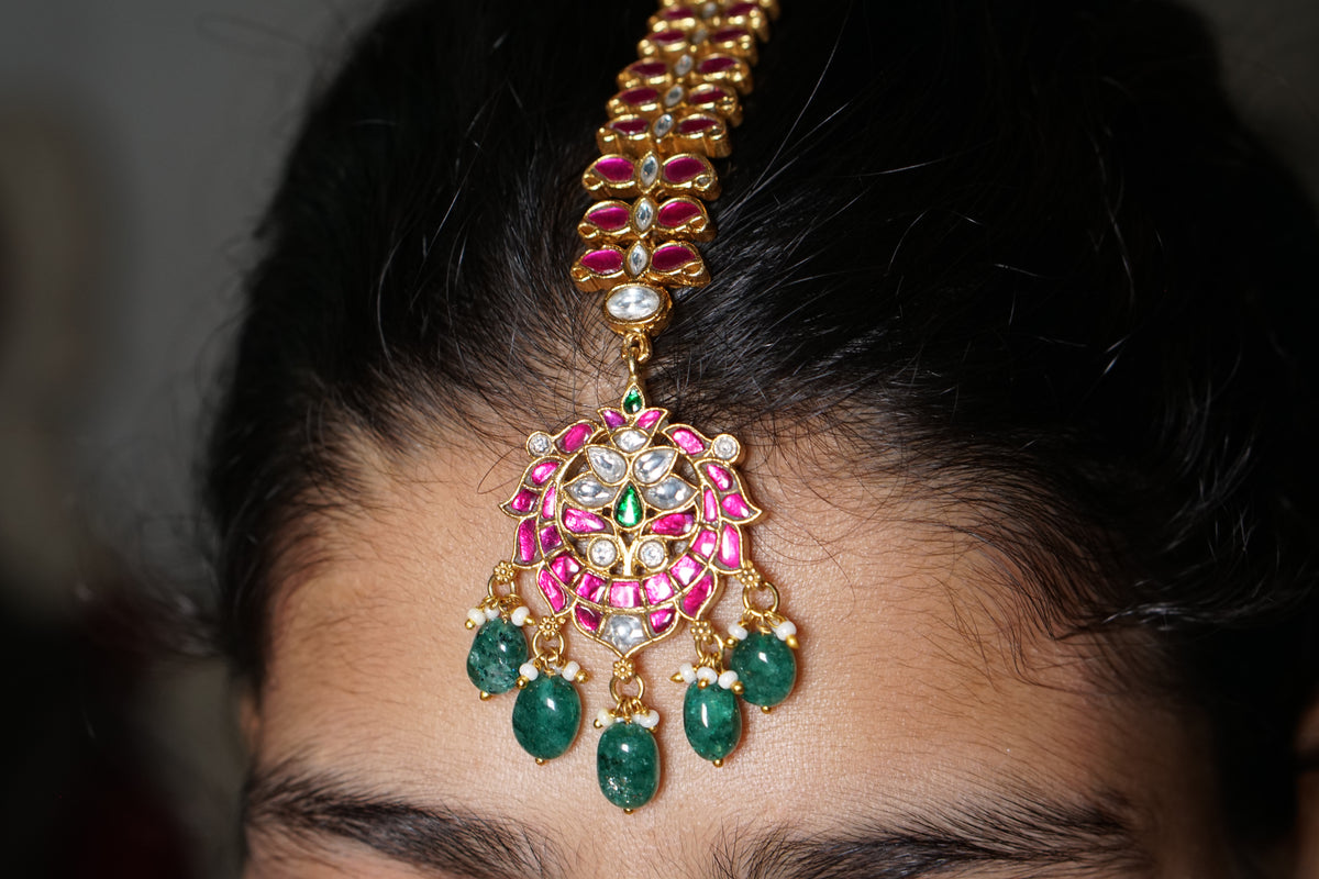 Kundan Maangtikka (5-1743)(K)(Offer pieces)