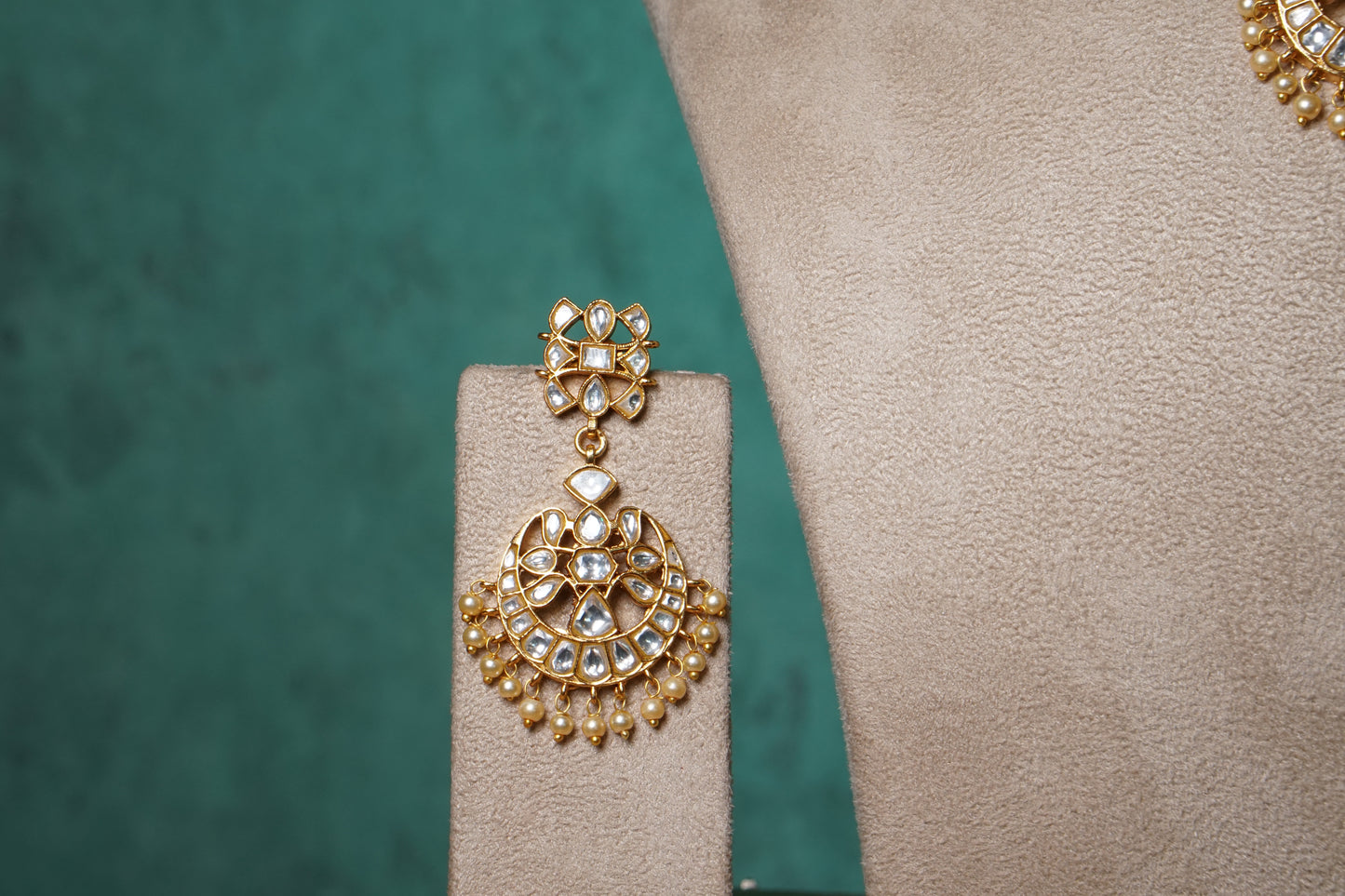 Kundan Necklace set (4-8727)(R)(PREORDER) - JEWELSTYLE