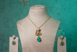 Polki Pendant set (4-8722)(B)