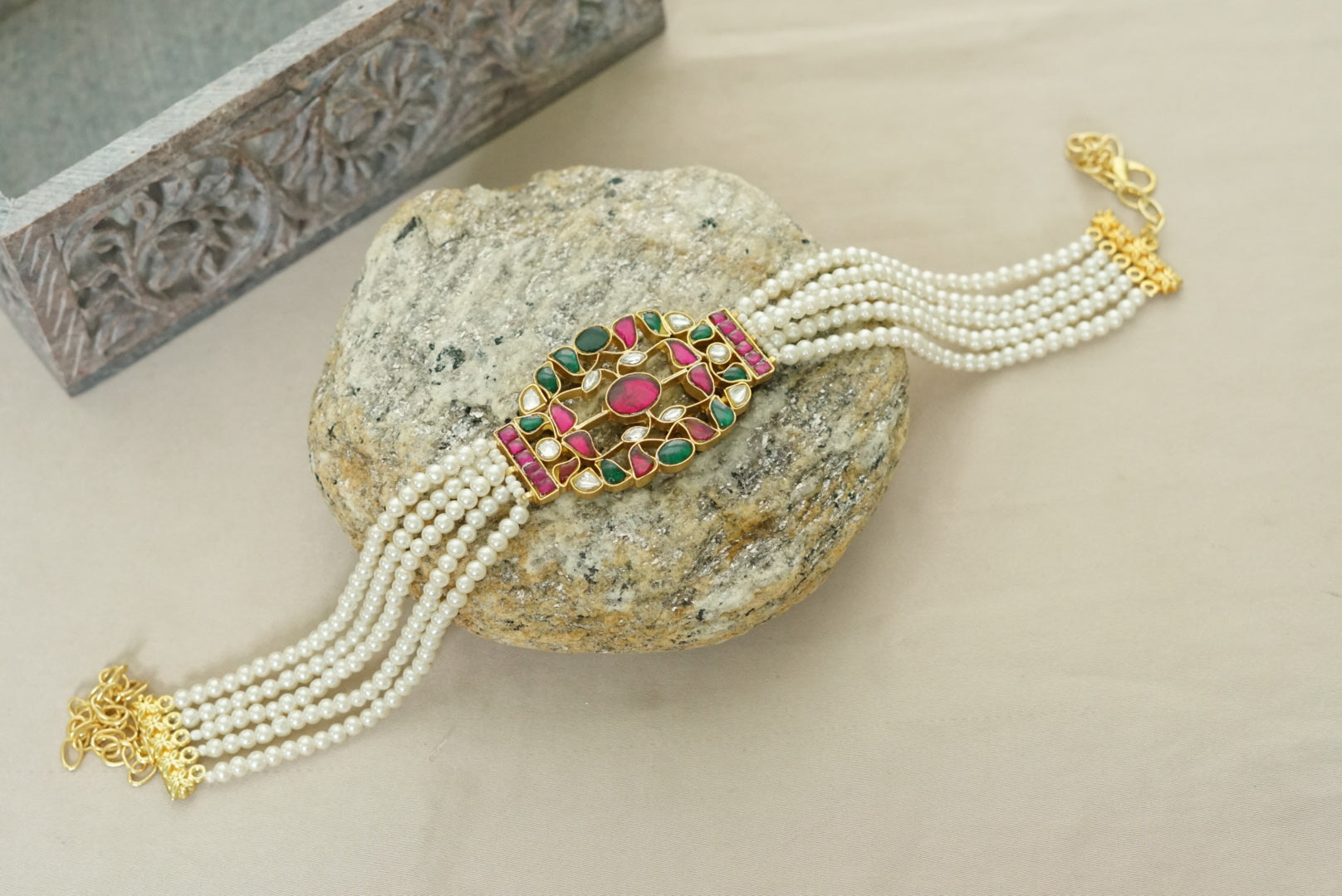 Kundan choker (4-5607)(R)(PREORDER) - JEWELSTYLE
