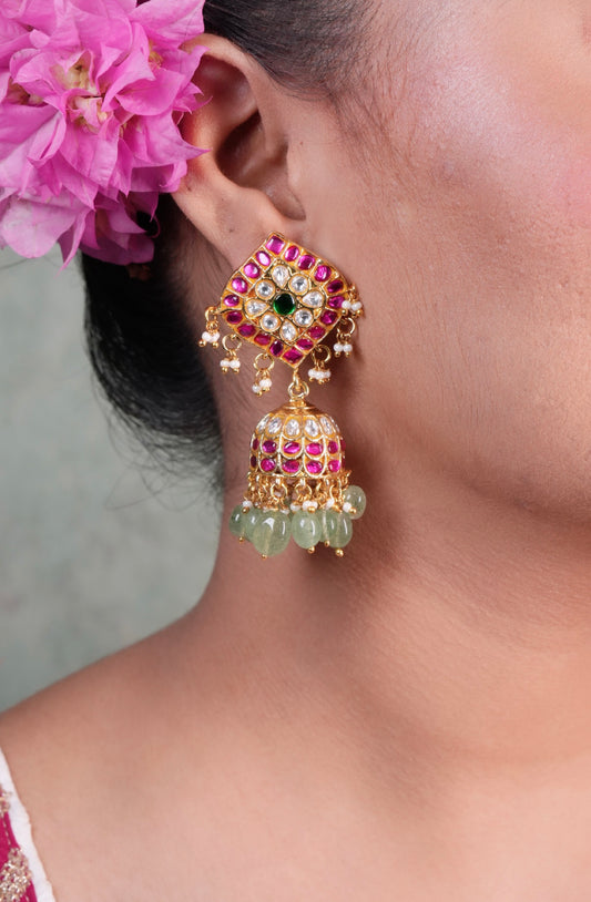 Kundan Jhumki (1-5069)(KA) (Preorder) (Made IN 7-8 DAYS TIME) - JEWELSTYLE