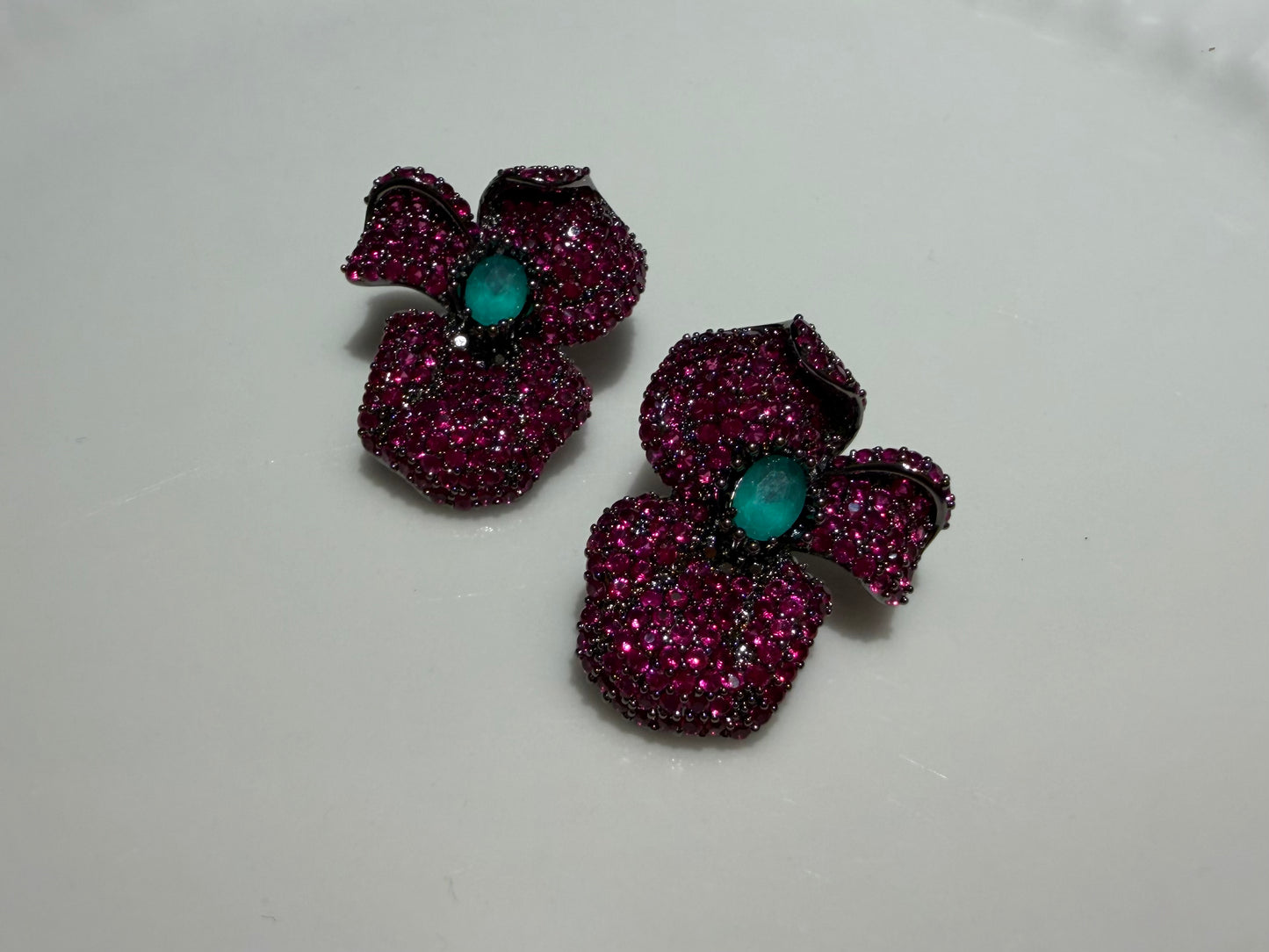 Pink ad earrings(1-5431)(EX)