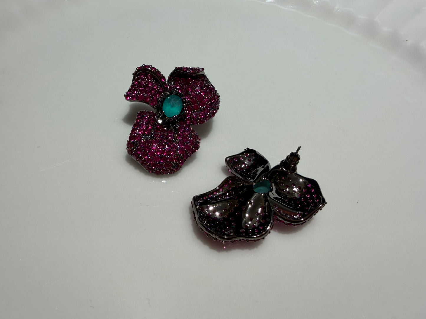 Pink ad earrings(1-5431)(EX)