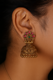 Antique Kundan Jhumki (1-4566))(EX)