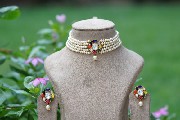 Navratan Choker  set (4-8258)(R)