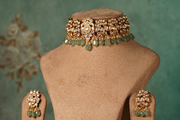 Polki Choker Set (4-8264)(B)