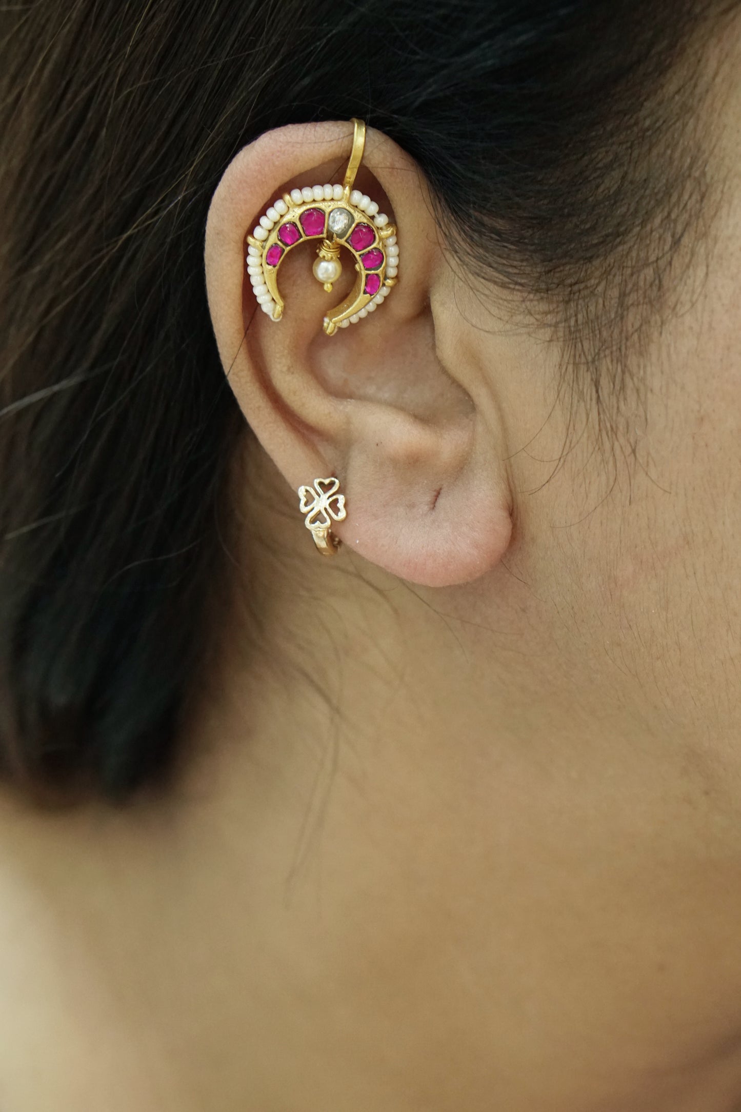 Kundan Earcuff or Bugadi (1-4489)(K)