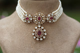 Polki Choker Set  (4-8315)(B)