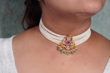 Kundan choker Necklace  (4-7800) (K)