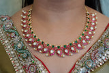 Kundan mango Necklace  (4-8255)
