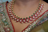 Kundan mango Necklace  (4-8255)