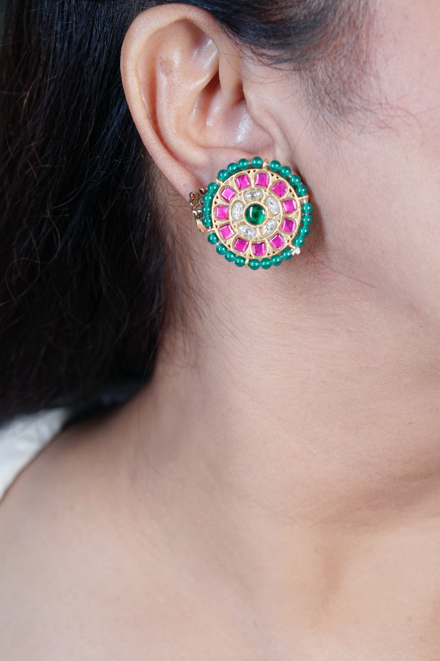 Kundan Studs (1-4550)(K)