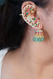Kundan Earcuff jhumki (1-4552)(K)