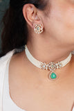 Polki Necklace Set  (4-8387)(B)