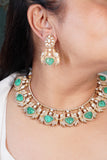 Polki Necklace Set (4-8384)(B)