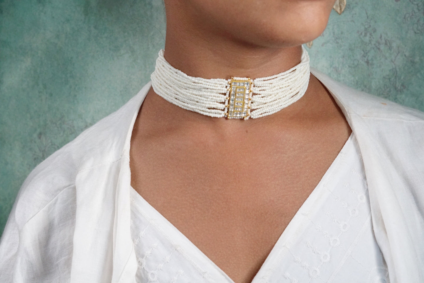 Kundan choker (4-6563)(R)(preorder)