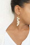 Real water pearl earrings (1-3515)(ex)