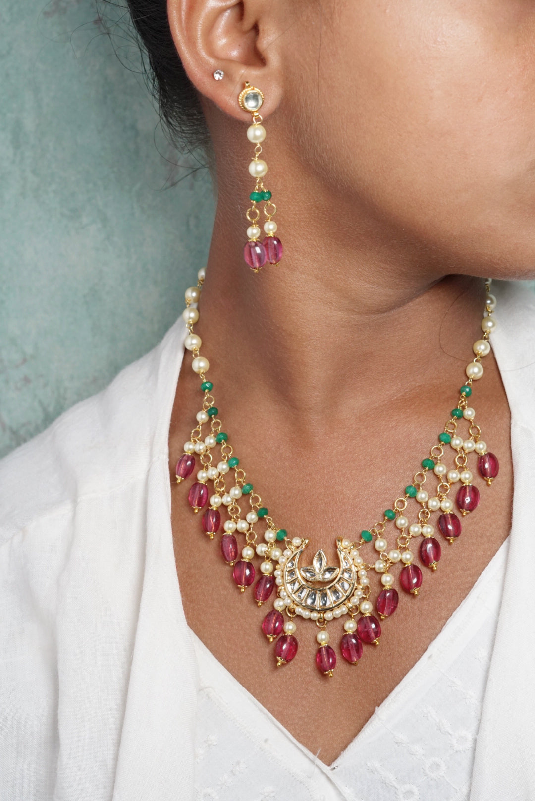 Beads necklace set(4-3235)(N) - JEWELSTYLE