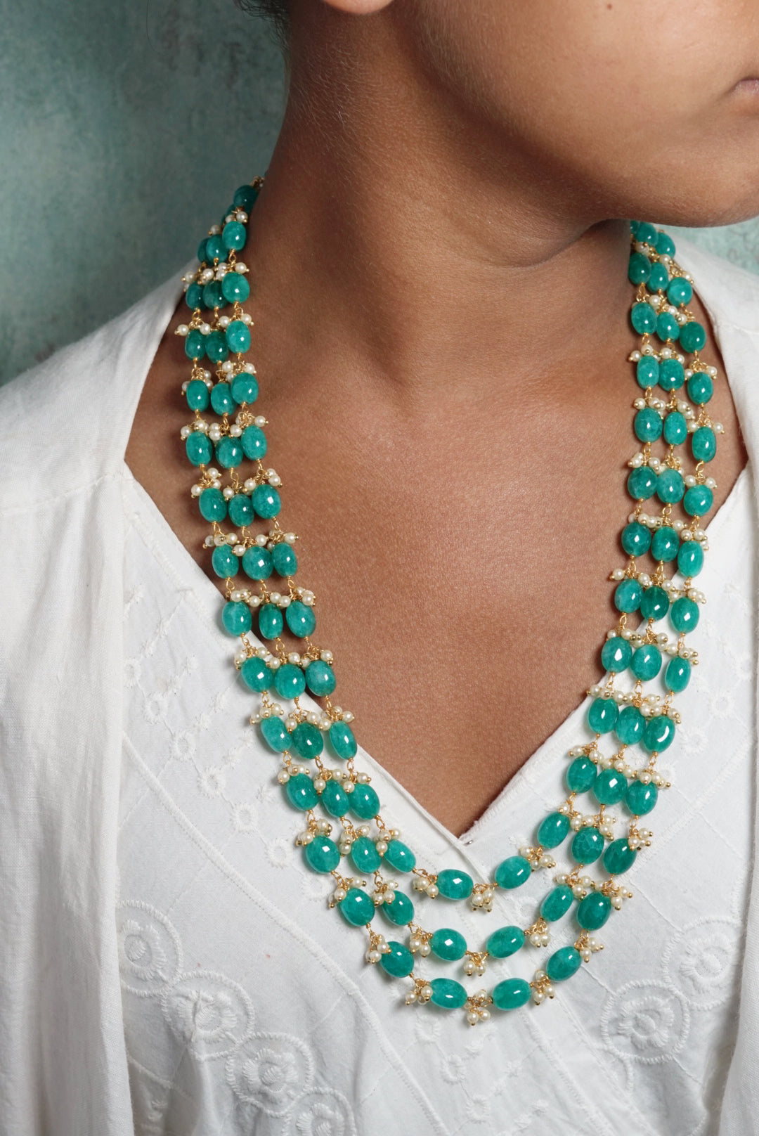 Beads Necklace(4-1372)(N) - JEWELSTYLE
