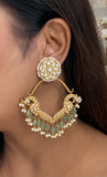 White Stone Kundan Earrings (1-5611)(R)