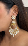 Kundan Chandbali Earrings (1-5612)(R)