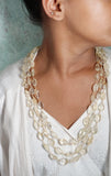 Citrine Beads Necklace (4-4941)(F)