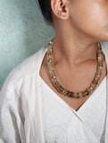 Citrine Beads Necklace (4-6119)(F)