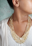 Citrine Beads Necklace (4-4938)(F)