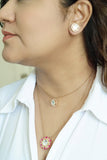 Kundan pendant necklace set (4-5933)(B)