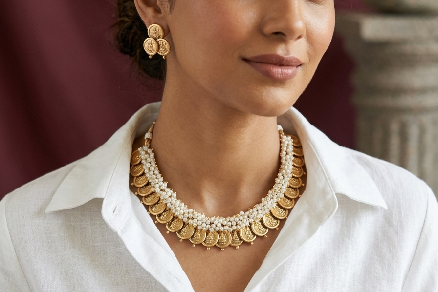 Antique Necklace set (4-9260)(AK) - JEWELSTYLE
