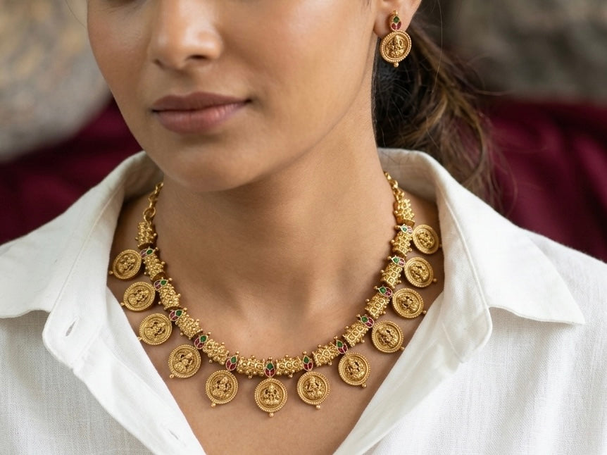 Antique Necklace set (4-9259)(AK) - JEWELSTYLE