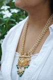 Kundan pendant necklace (4-5969)(R)