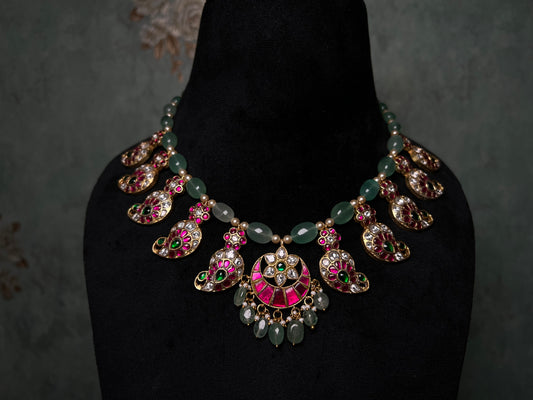 Mango kundan Necklace(4-8199)(K)(PREORDER)