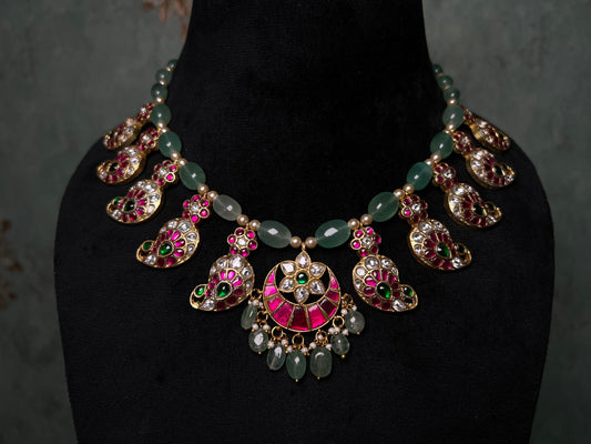 Mango kundan Necklace(4-8199)(K)(PREORDER)