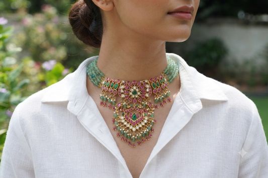 Kundan Necklace (4-9323)(K)