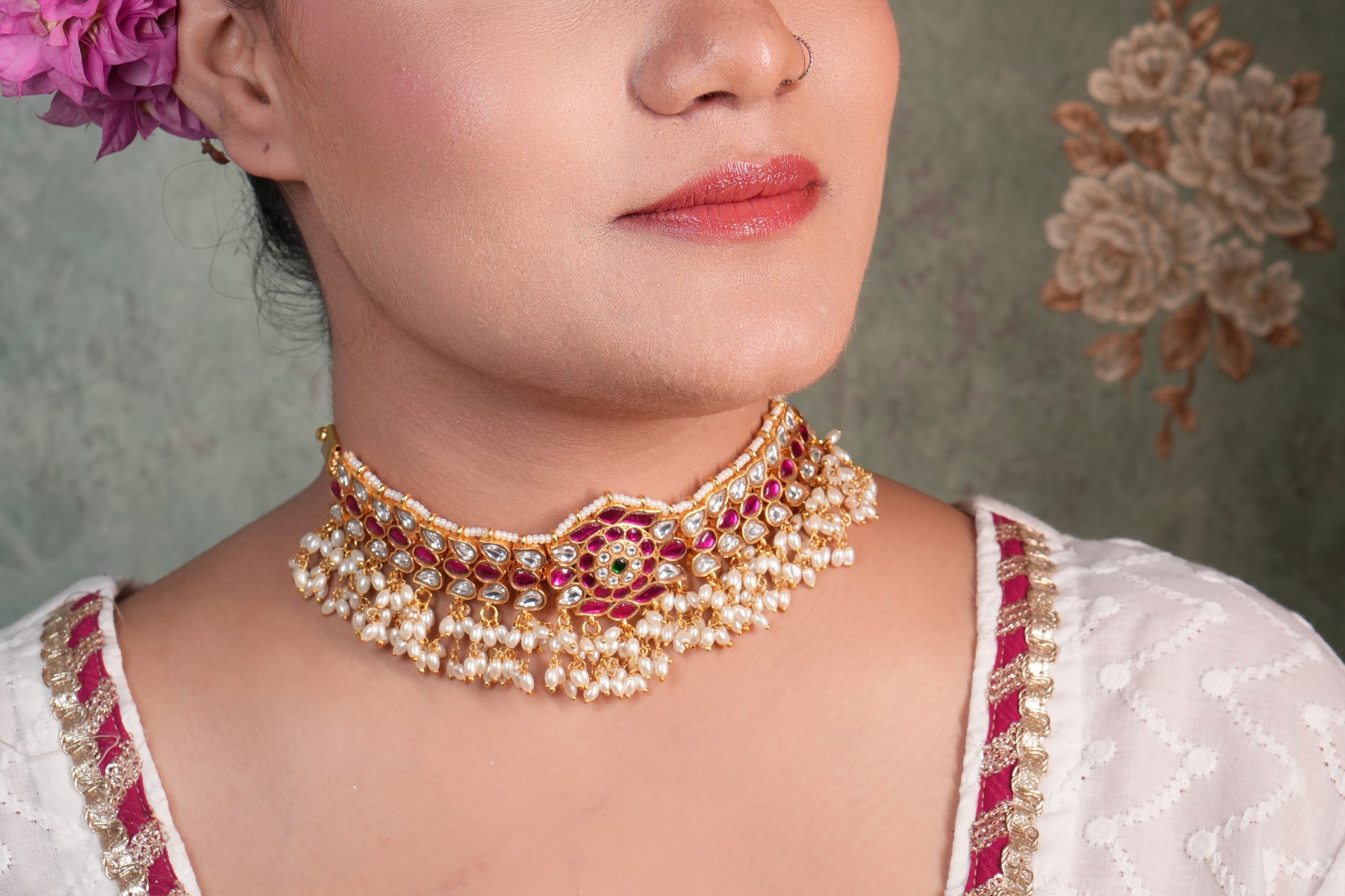 Kundan Choker (4-8975)(KA) (PREORDER)(Made IN 7-8 DAYS TIME) - JEWELSTYLE