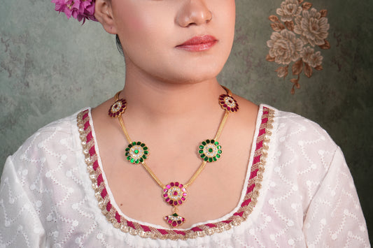 Kundan Necklace (4-8252)(ALREADY DISCOUNTED) - JEWELSTYLE