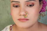 92.5 silver Kundan Nosering (2-270)(K) - JEWELSTYLE