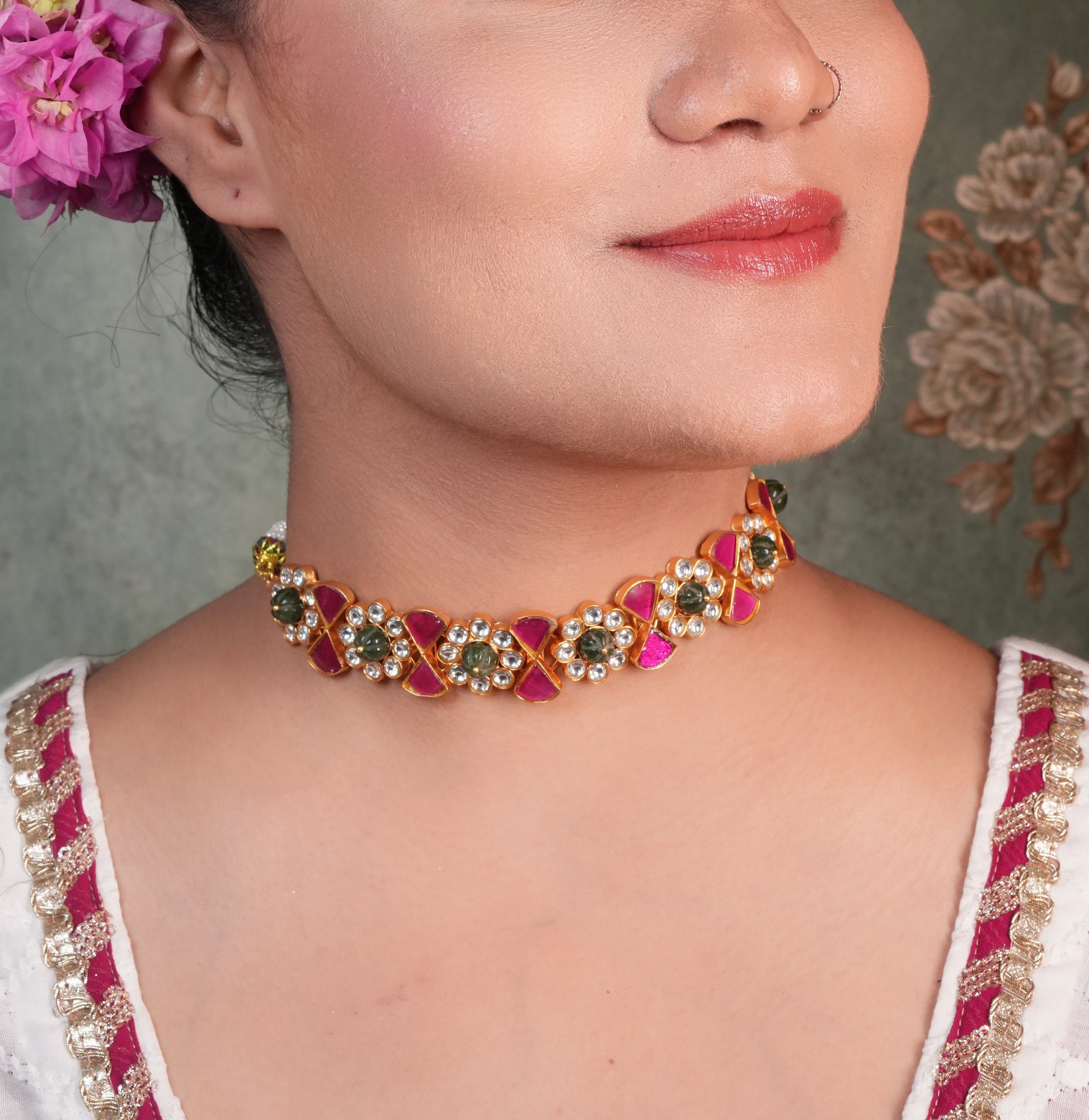 Kundan Choker (4-3480) - JEWELSTYLE