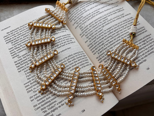 Kundan necklace (4-6700)(R)  (PREORDER ) - JEWELSTYLE