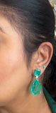 Stone Polki Earrings (1-4854)(B)