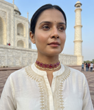Pink Kundan choker(4-9536)(R)