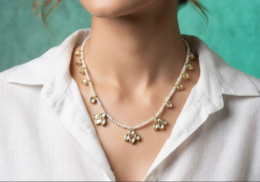Kundan Necklace (4-9558)(R)
