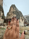 Small Kundan Chand Ring (6-321)(R)