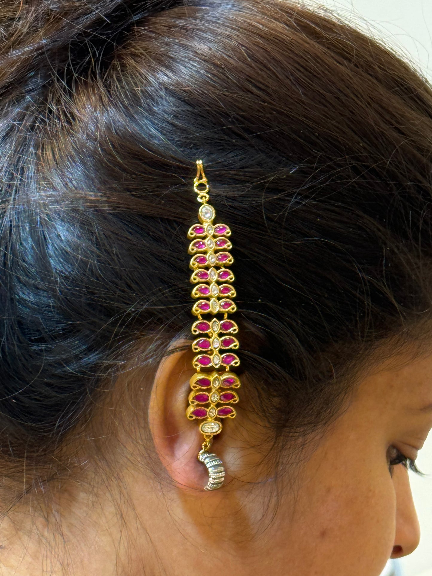 Kundan Earchain (9-150)(K) - JEWELSTYLE